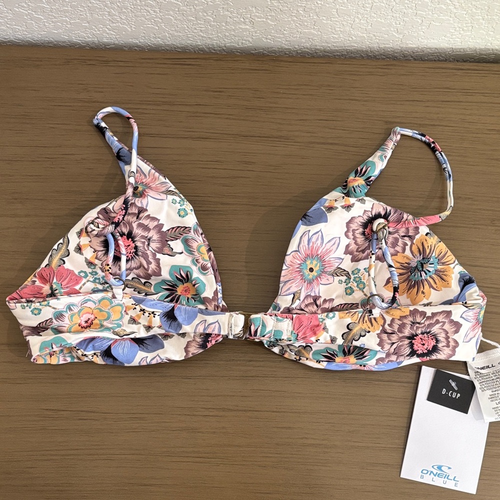 O'Neill Multicolor Floral Bikini Top - Picture 5 of 6